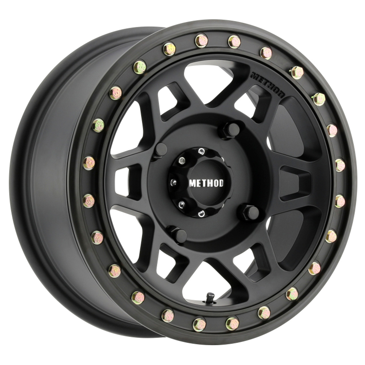Method MR405 UTV Beadlock 15x7 5+2/+38mm Offset 4x156 132mm CB Matte Black w/BH-H24100 Wheel