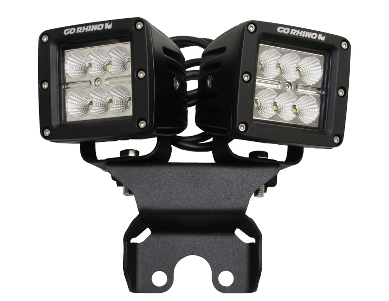 Go Rhino 18-20 Jeep Wrangler JL/JLU Light Mount - One or Two 3in Cubes