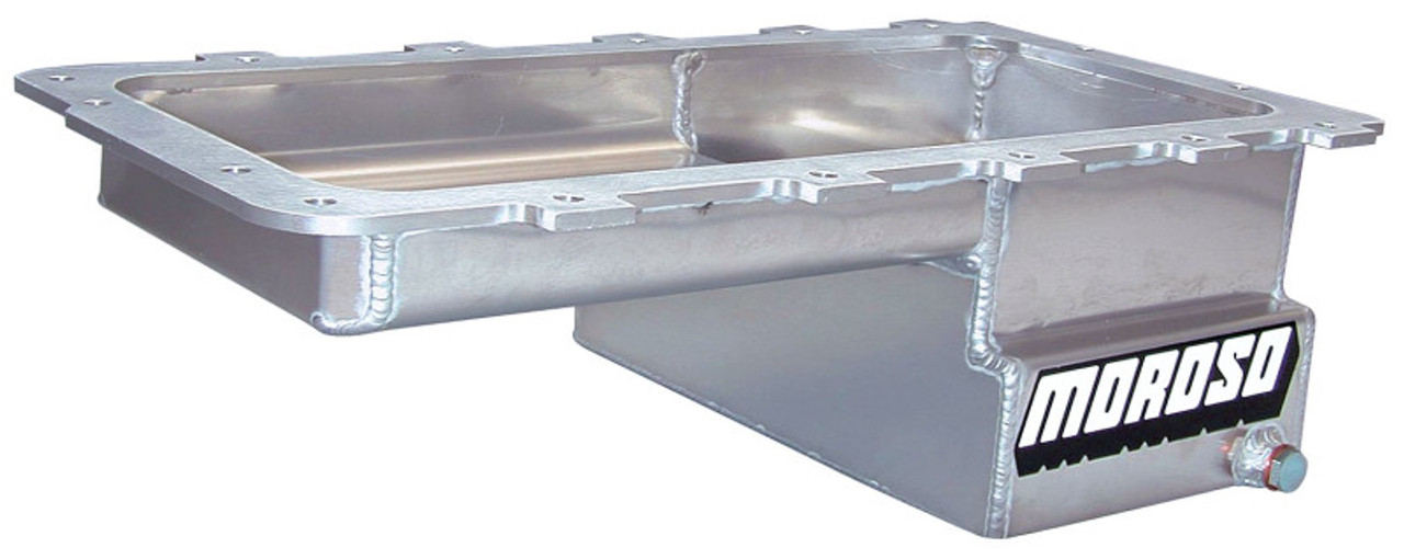 Moroso Ford 5.4 Lightning (w/Rear Sump) Drag Race Baffled Wet Sump 7qt 6.5in Aluminum Oil Pan