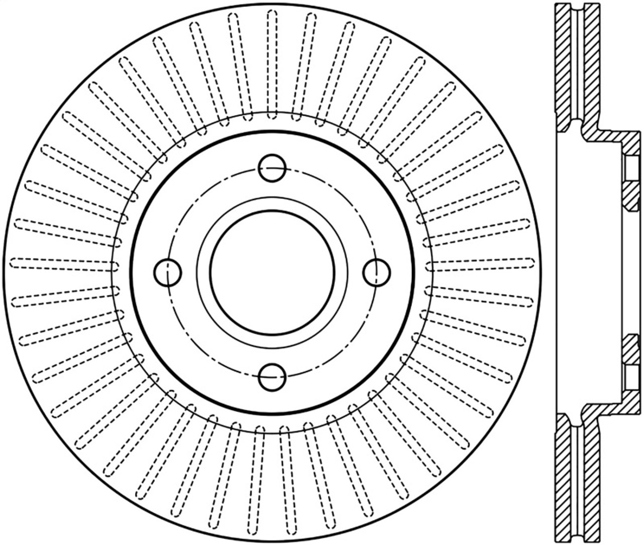 Stoptech 14-16 Ford Fiesta Front Cryo Rotor