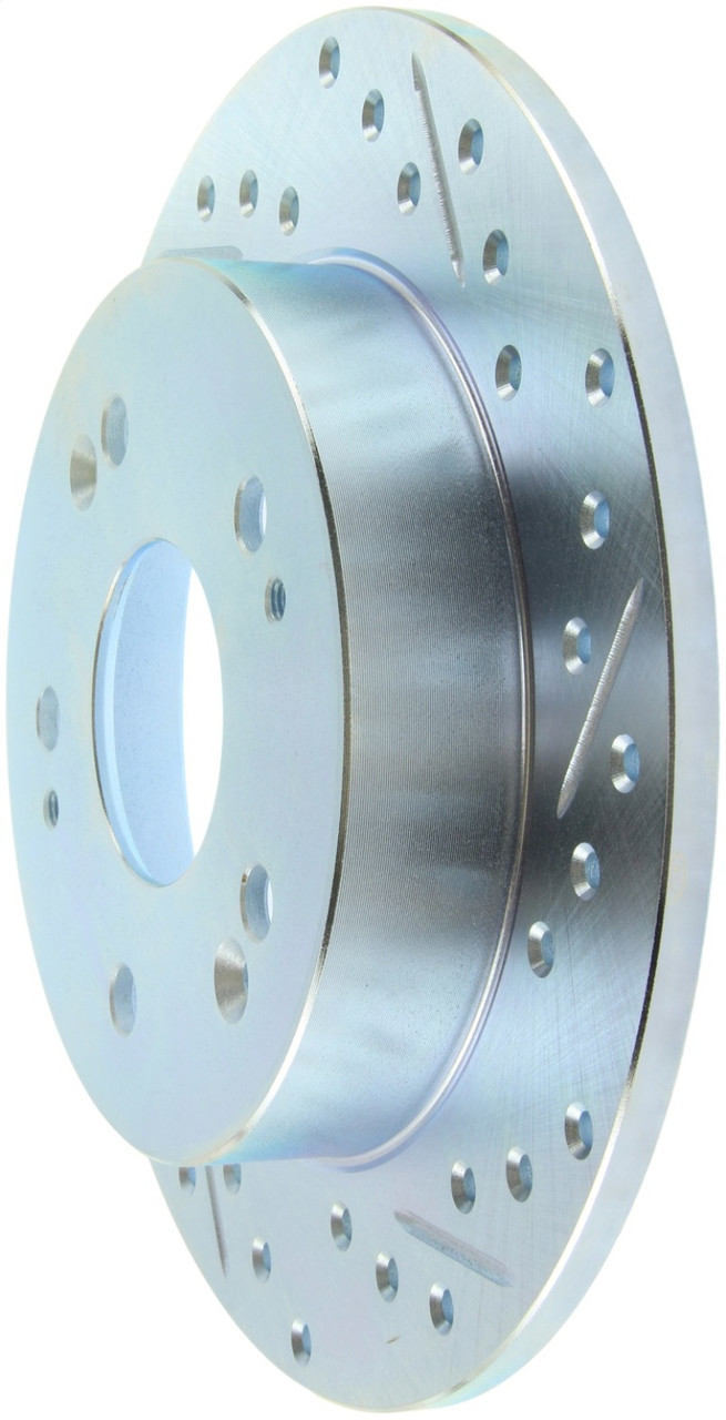 StopTech Select Sport 06-15 Honda Civic Si Slotted and Drilled Right Left Rotor