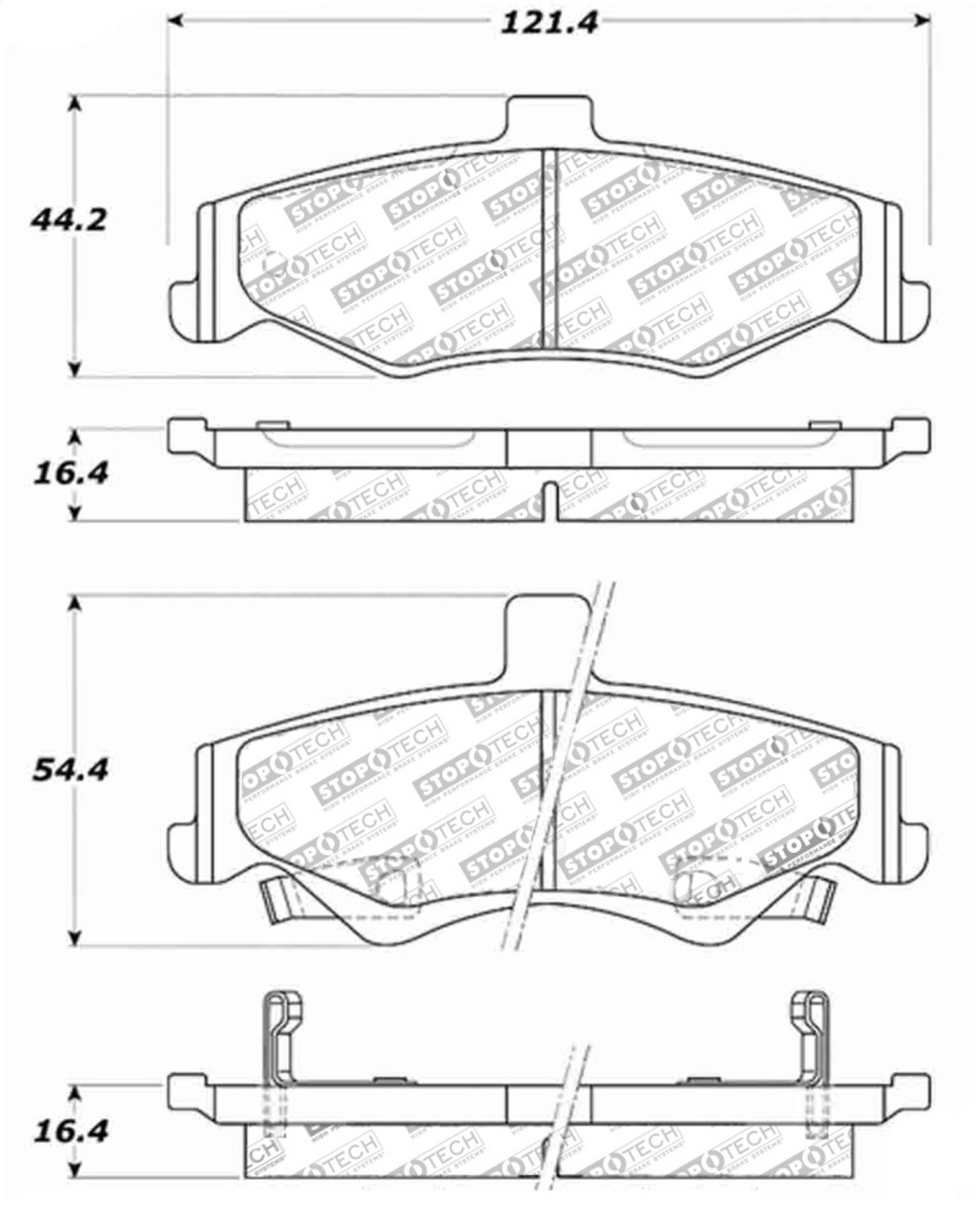 StopTech Street Touring Brake Pads sto308.07500