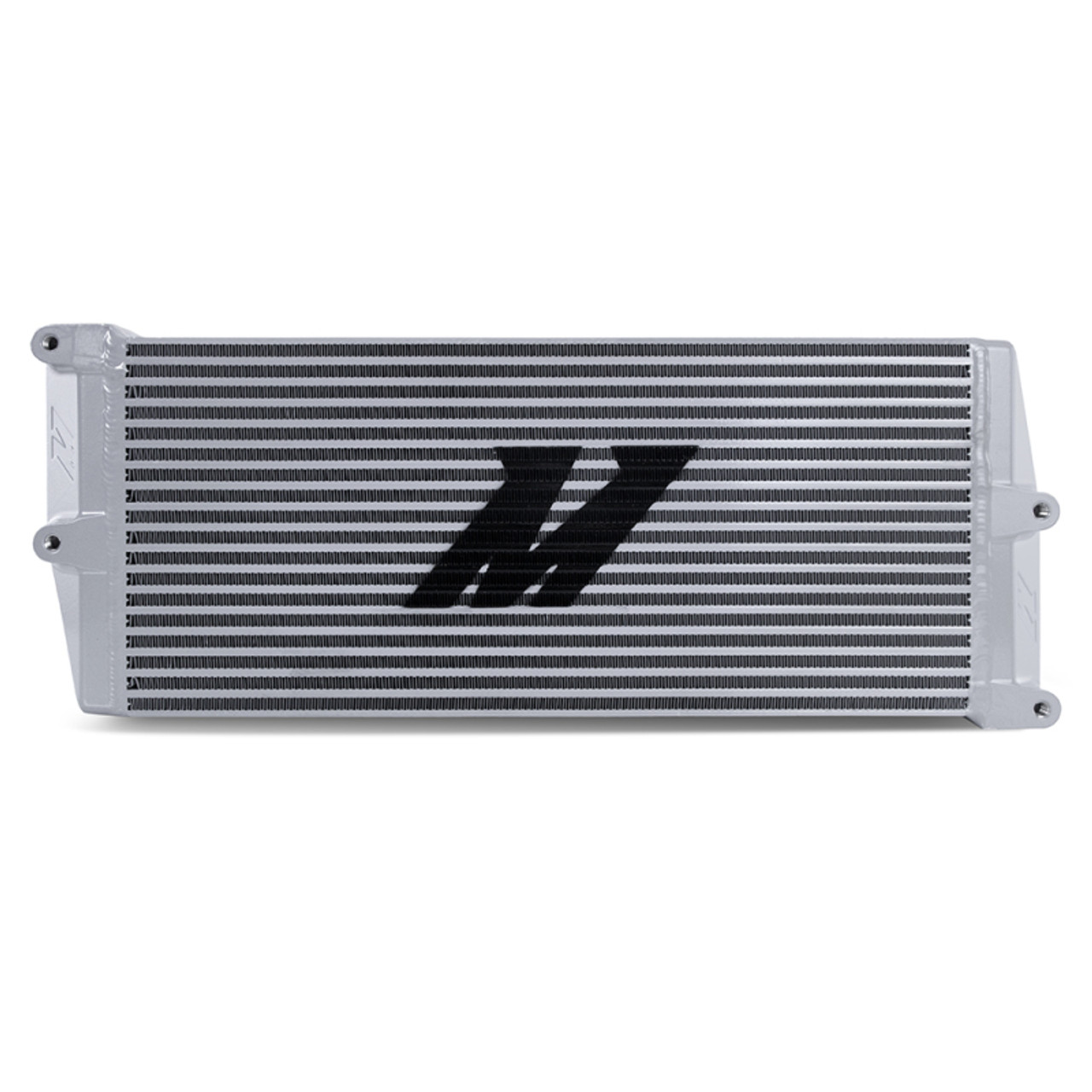 Mishimoto Heavy-Duty Oil Cooler - 17" Opposite-Side Outlets - Silver
