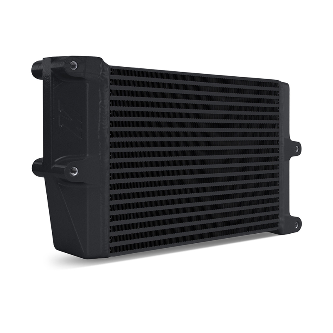 Mishimoto Heavy-Duty Oil Cooler - 10" Opposite-Side Outlets - Black