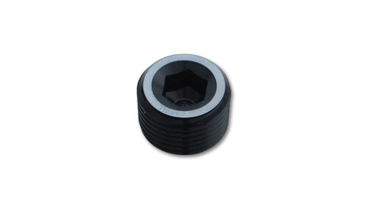 Vibrant 1/8in NPT Socket Pipe Plugs - Aluminum