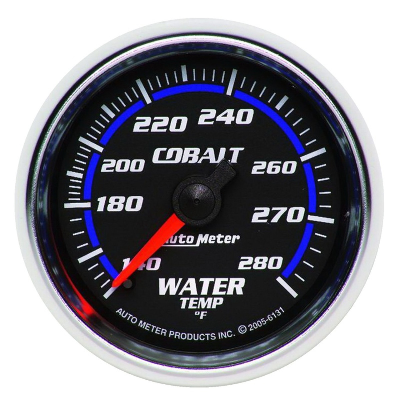 Autometer Cobalt 52mm 140-280 Deg F Mechanical Water Temperature Gauge