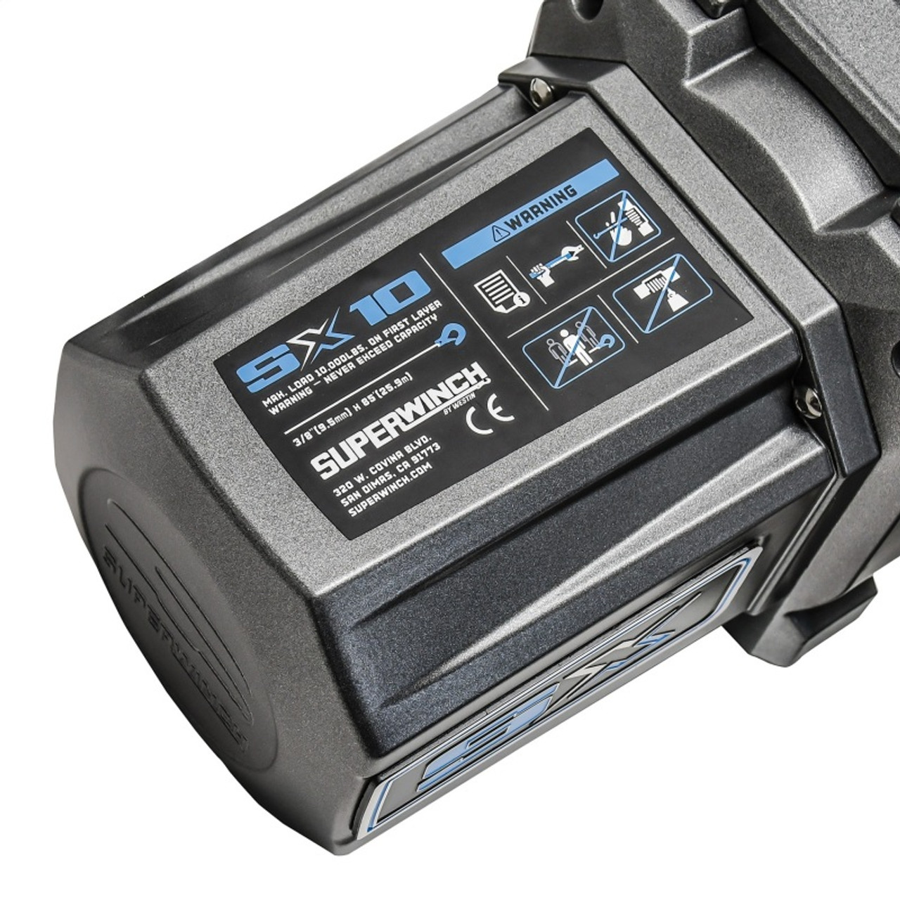 Superwinch 10000 LBS 12 VDC 3/8in x 85ft Synthetic Rope SX 10000 Winch