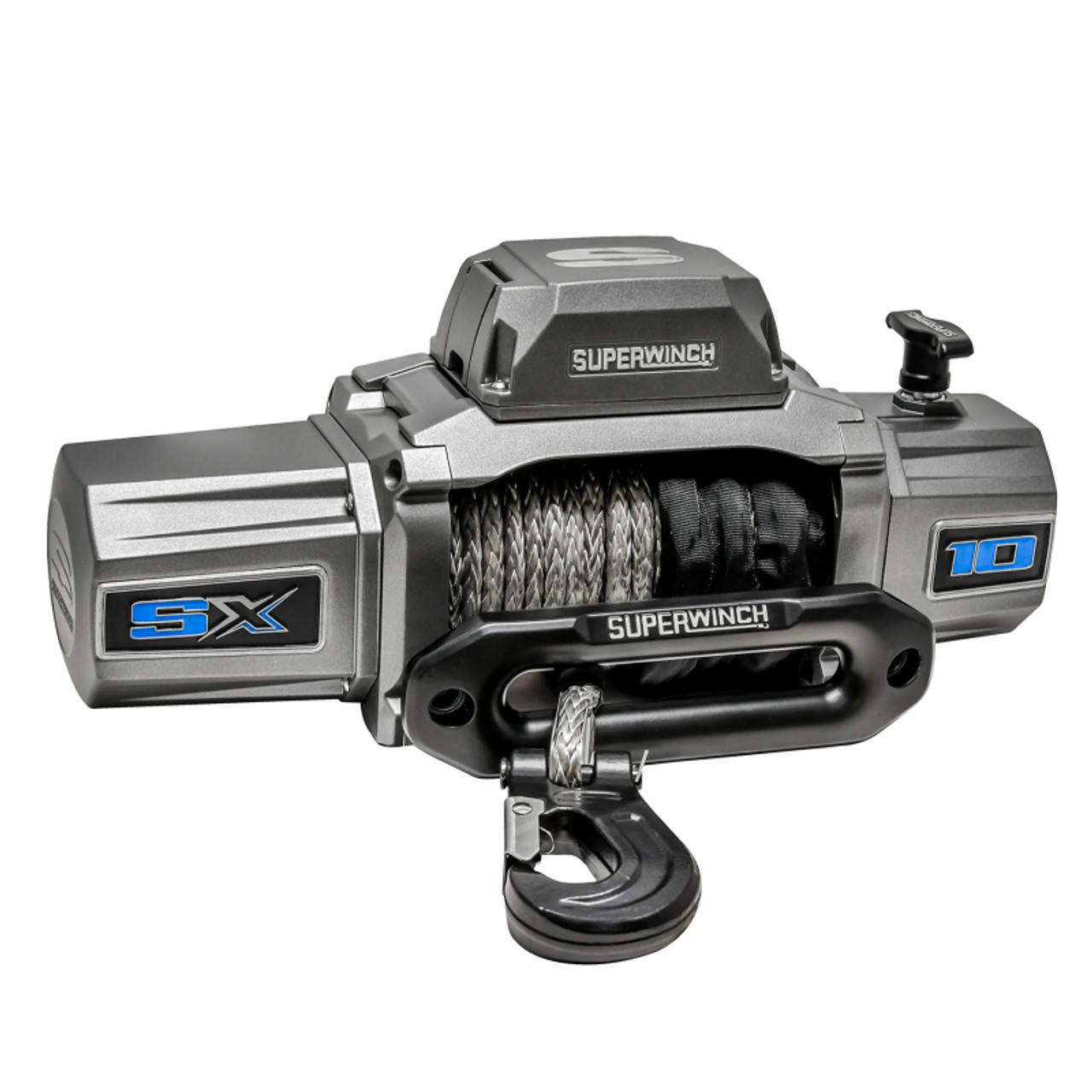 Superwinch 10000 LBS 12 VDC 3/8in x 80ft Synthetic Rope SX 10000 Winch