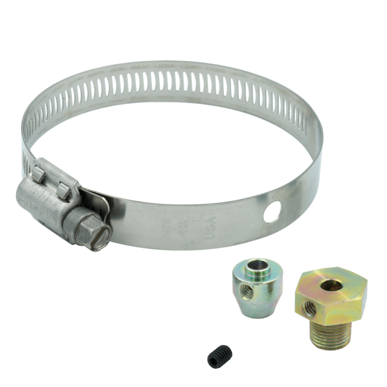 Autometer Thermocouple Fitting Kit 1/8in NPT Male w/ Set Screw and Band Clamp
