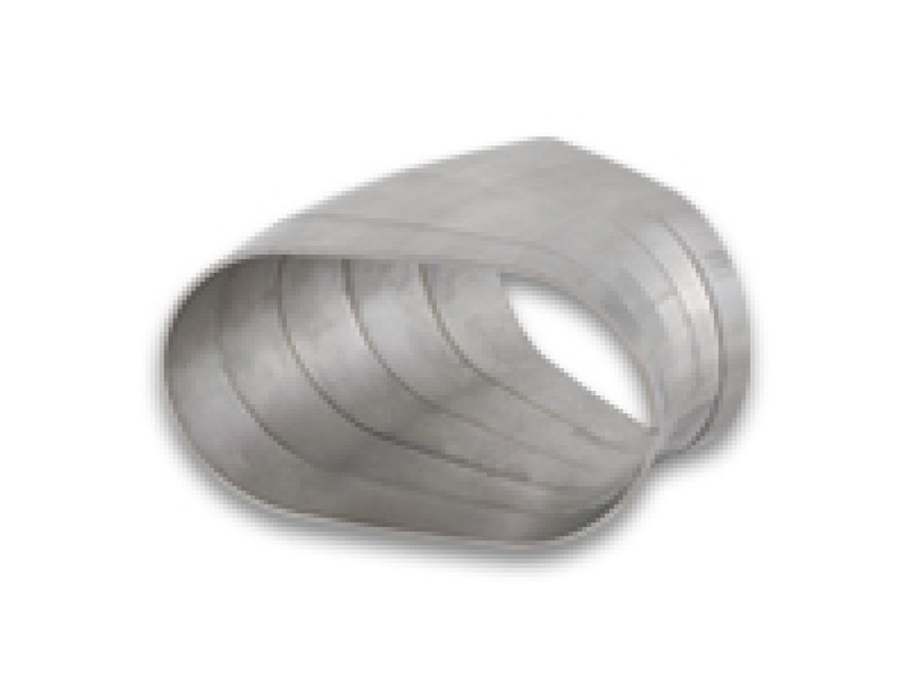 Vibrant Horizontal 304 SS Oval Pie Cuts 4in OD Tight 45 Degree Elbow - Set of 5