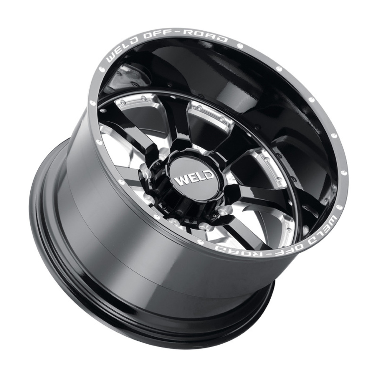 Weld W125 20X10 Granada Eight 8X170 ET-18 BS4.75 Gloss Black MIL 125.1