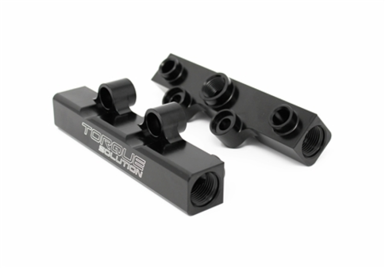 Torque Solution Top Feed Fuel Rails: 02-14 Subaru WRX / 07-18 STI - Black tqsTS-SU-400BK.2