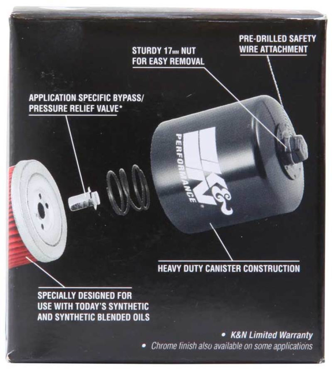 K&N Oil Transmission Filter, Powersports - Canister