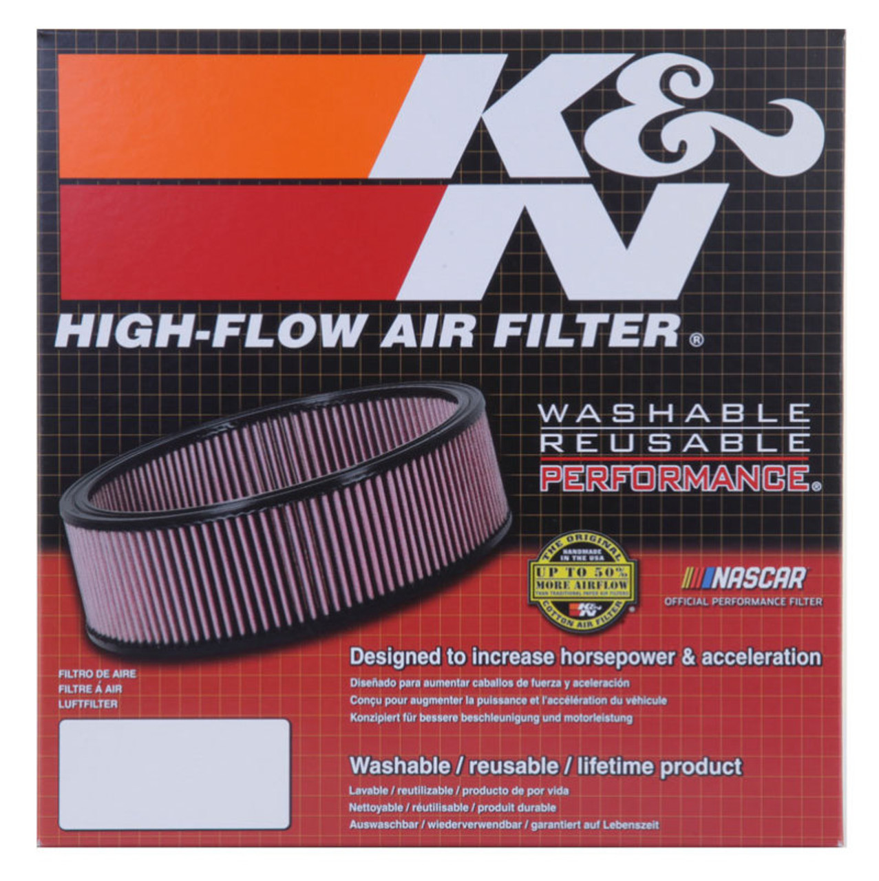 K&N Replacement Air Filter AMC 1972-79,DODGE TRUCKS 77-79