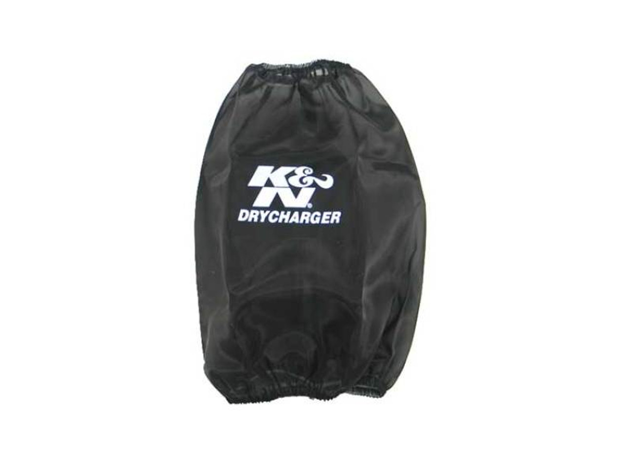 K&N Air Filter Drycharger Wrap Black - 6.5in Base ID 4.5in Top ID 8in H