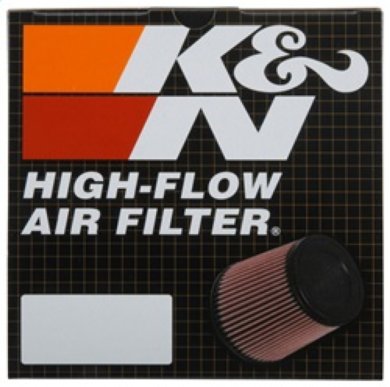 K&N Universal Round Tapered Clamp-On Air Filter 2.5in Flange 4.656in B OD 3.5in T OD 4.875in H
