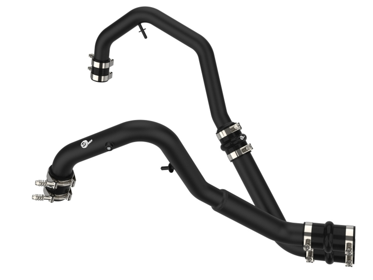 aFe Bladerunner Intercooler Hot Charge Pipe Black 2-2.5in 2021+ Ford F-150 V6-2.7L (tt)