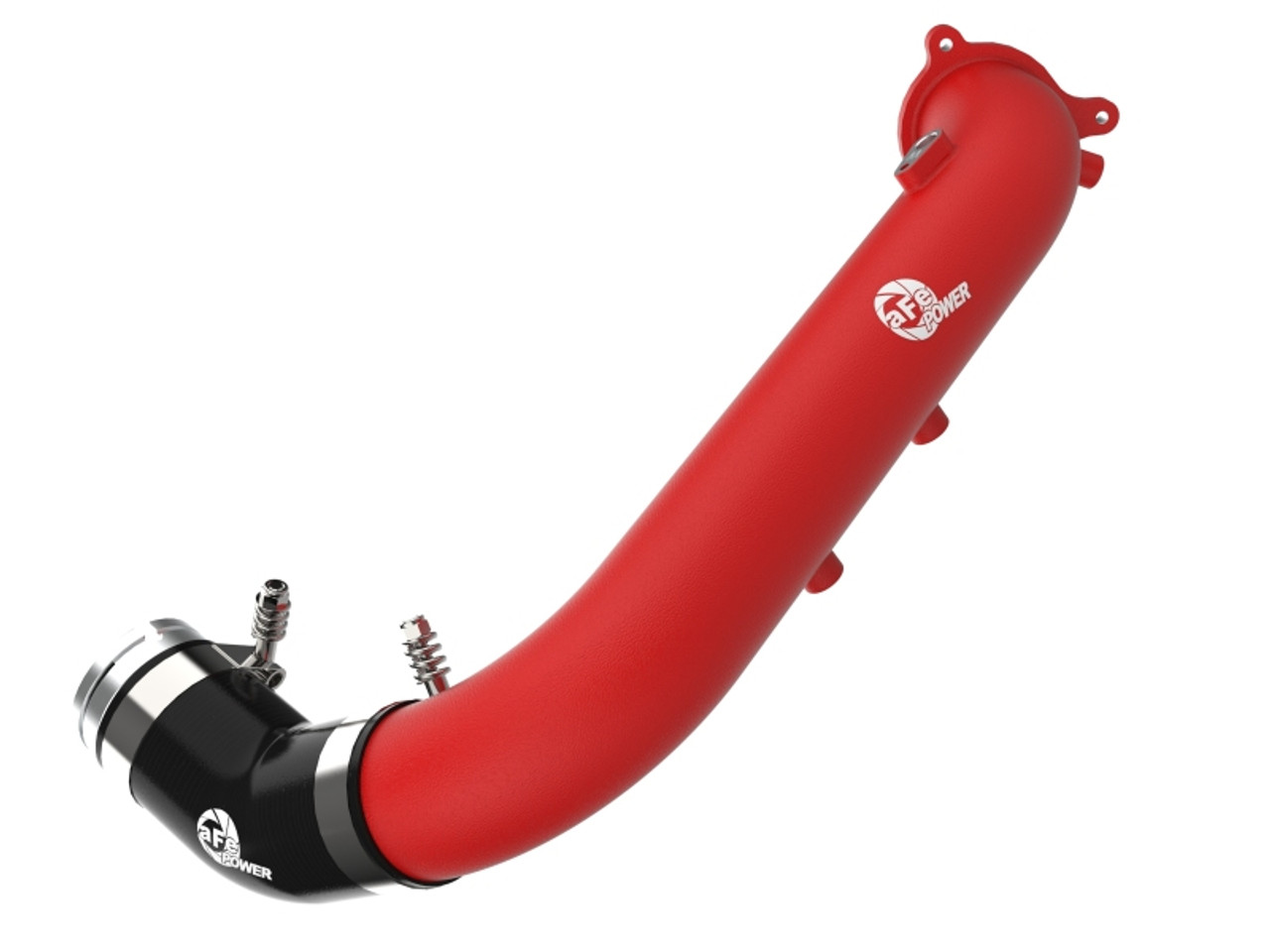 aFe BladeRunner Red 2-3/4in Aluminum Charge Pipe 2021 Toyota Supra GR (A90) I4-2.0L (t) B48