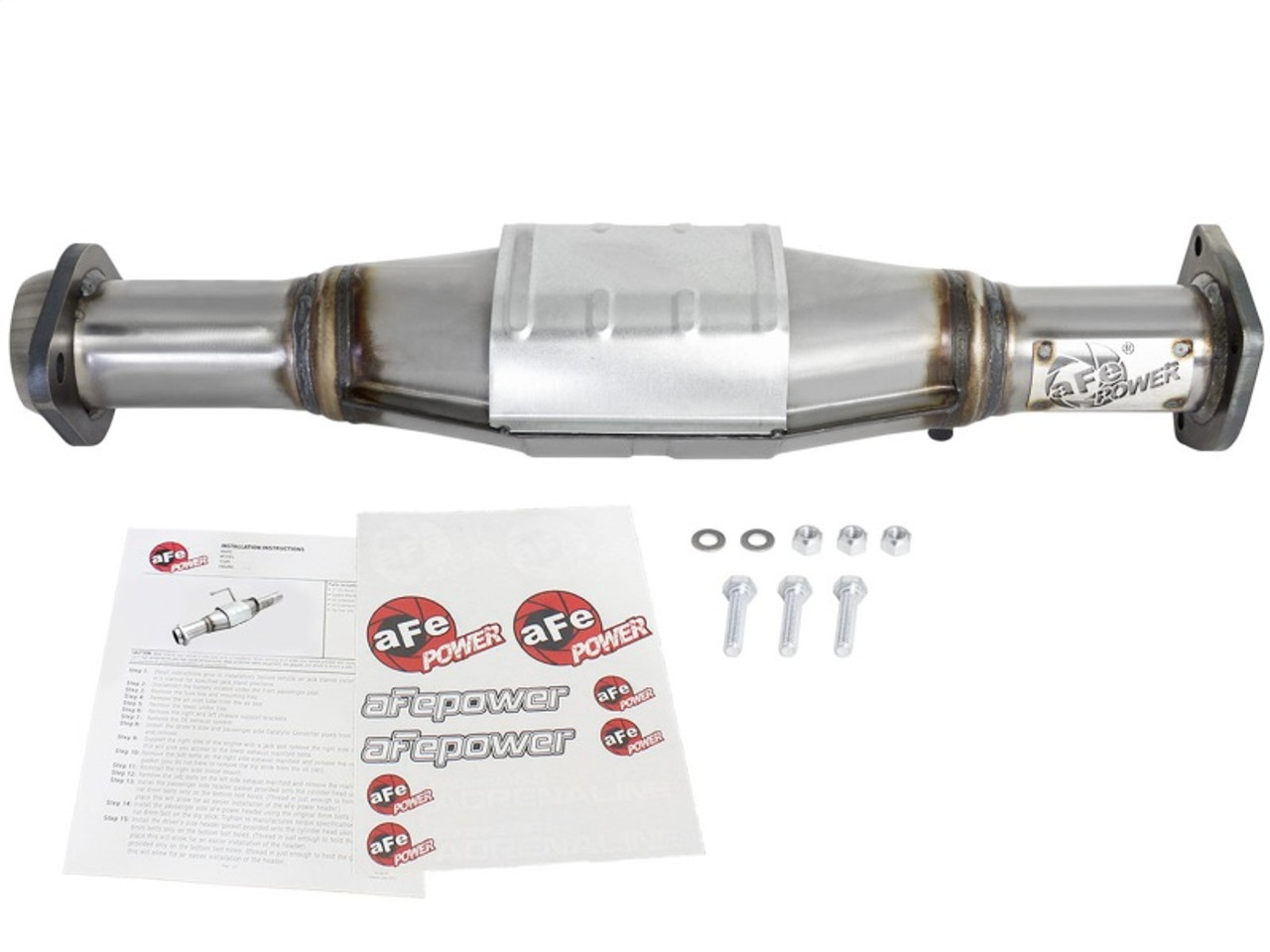 aFe Power Direct Fit Catalytic Converter Replacements Rear 00-03 Jeep Wrangler (TJ) I6-4.0L