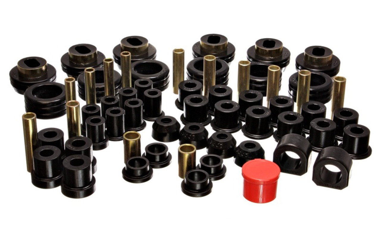 Energy Suspension 81-87 Chevy/GMC 4WD (w/ Aftermarket Frt Springs) Blk Hyper-flex Master Bushing Set