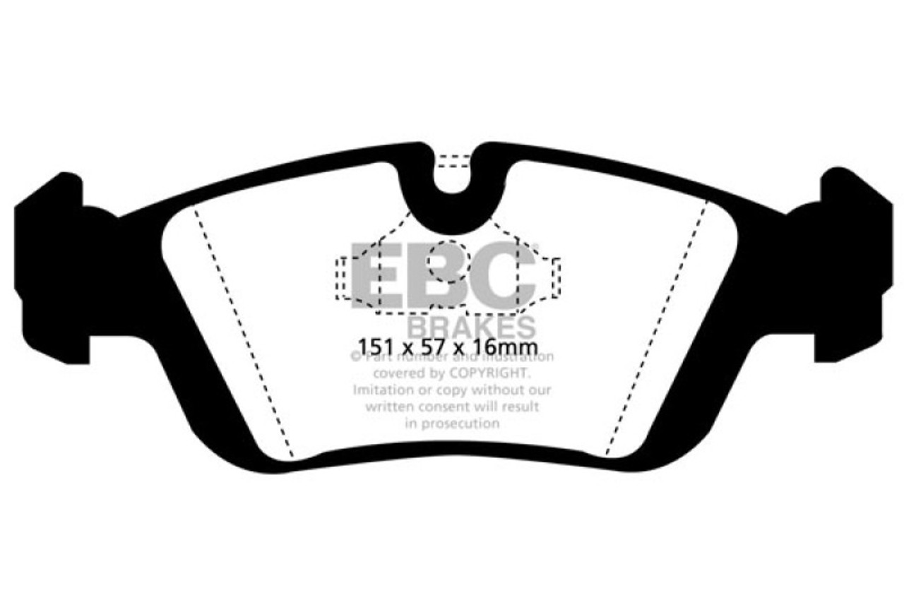 EBC 96-98 BMW Z3 Bluestuff Front Brake Pads