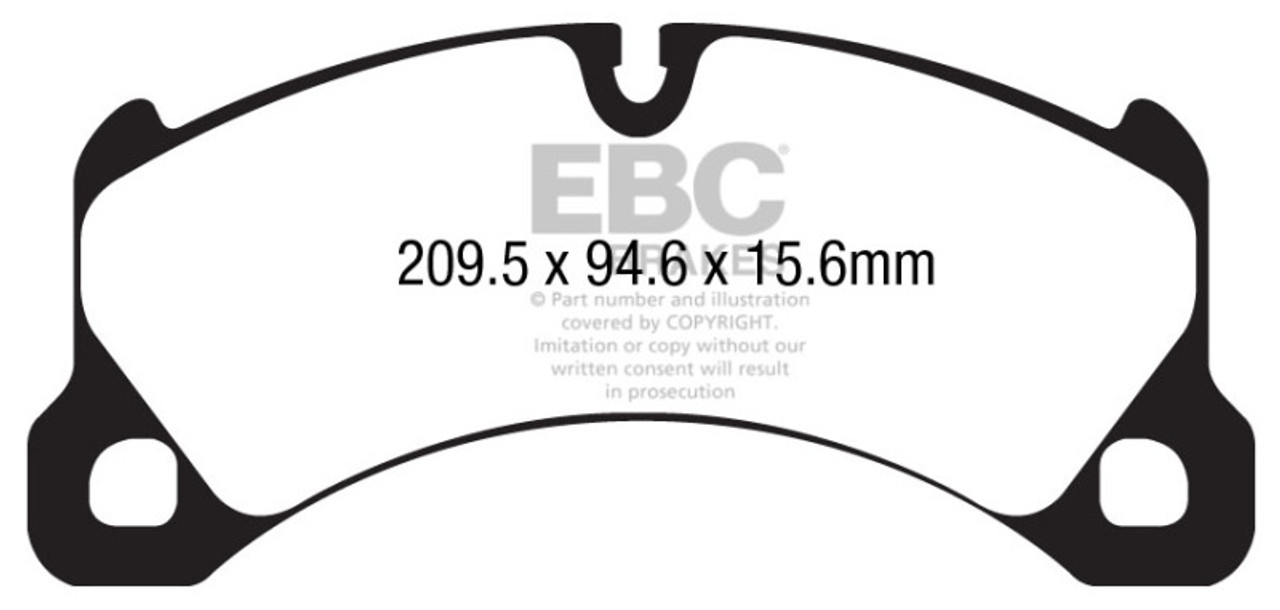 EBC 10-17 Porsche Cayenne (2nd Gen) Bluestuff Front Brake Pads