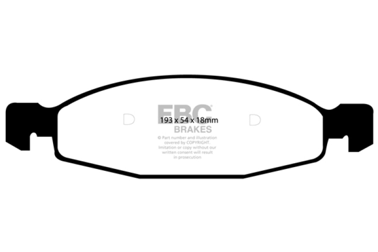 EBC 99-02 Jeep Grand Cherokee 4.0 (ATE) Yellowstuff Front Brake Pads