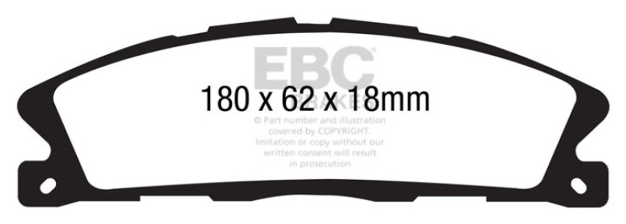EBC 13+ Ford Explorer 3.5 Twin Turbo 4WD Greenstuff Front Brake Pads