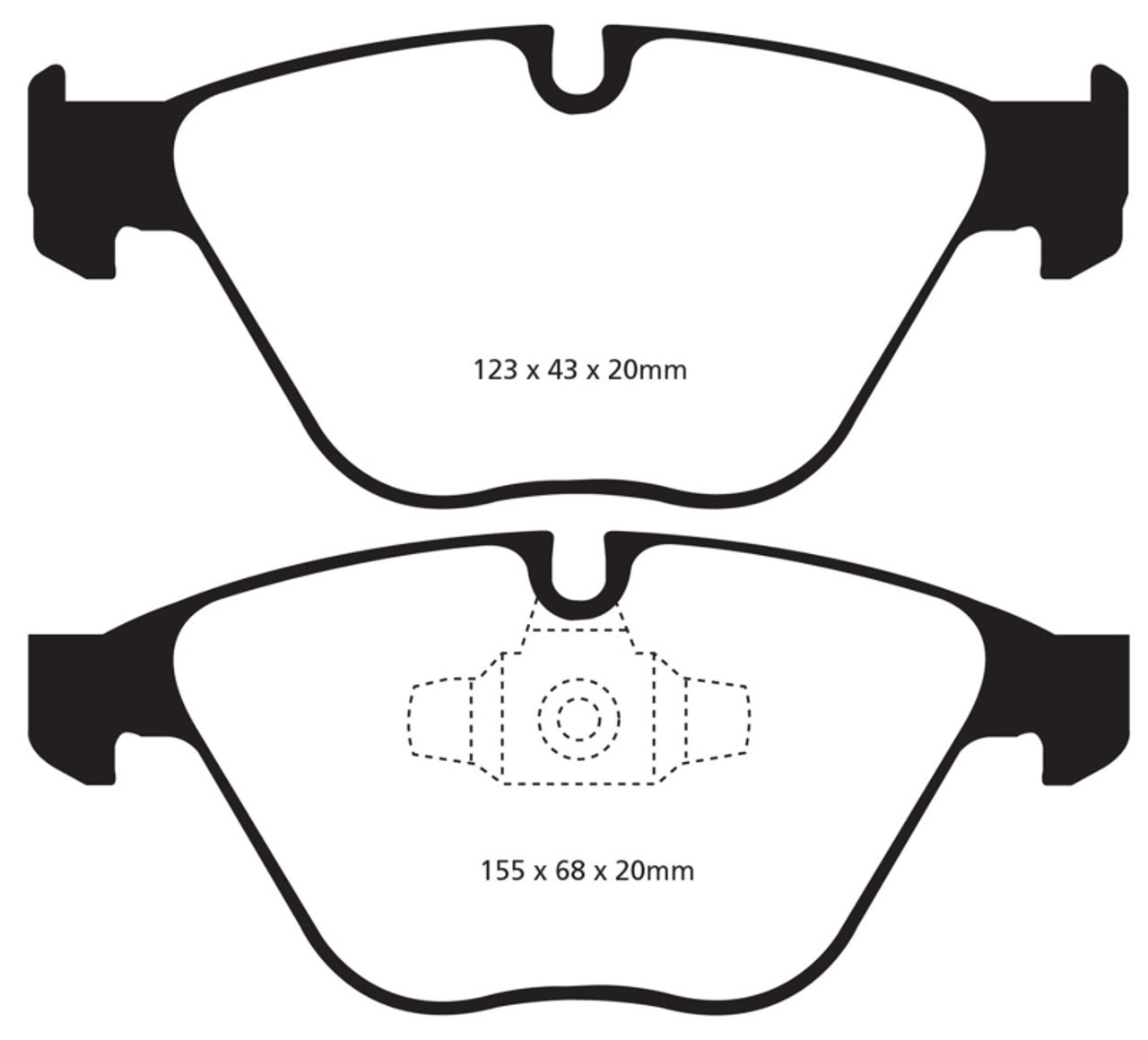 EBC 13+ BMW X1 2.0 Turbo (28i) Greenstuff Front Brake Pads