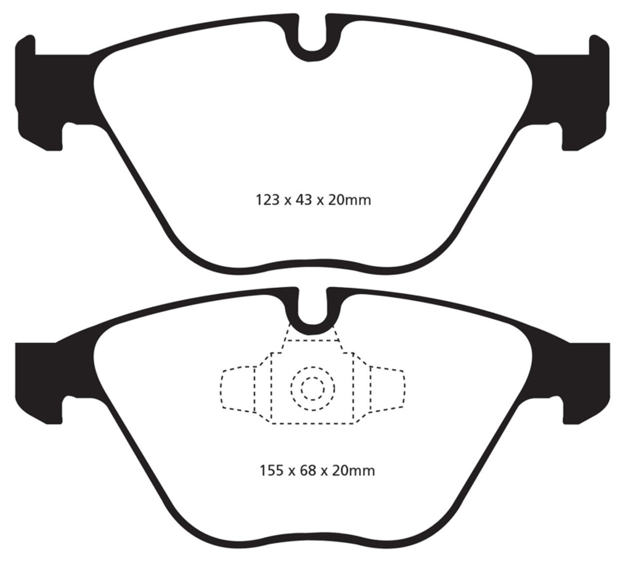EBC 13+ BMW X1 2.0 Turbo (28i) Greenstuff Front Brake Pads