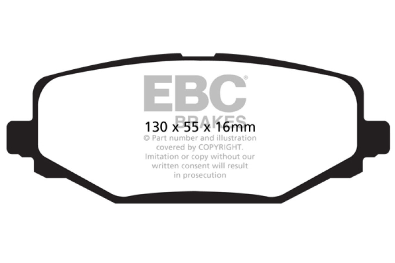 EBC 12+ Chrysler Town & Country 3.6 Greenstuff Rear Brake Pads ebcDP61889