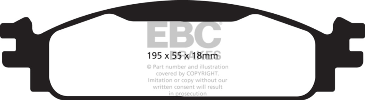 EBC 08-10 Ford Flex 3.5 Yellowstuff Front Brake Pads