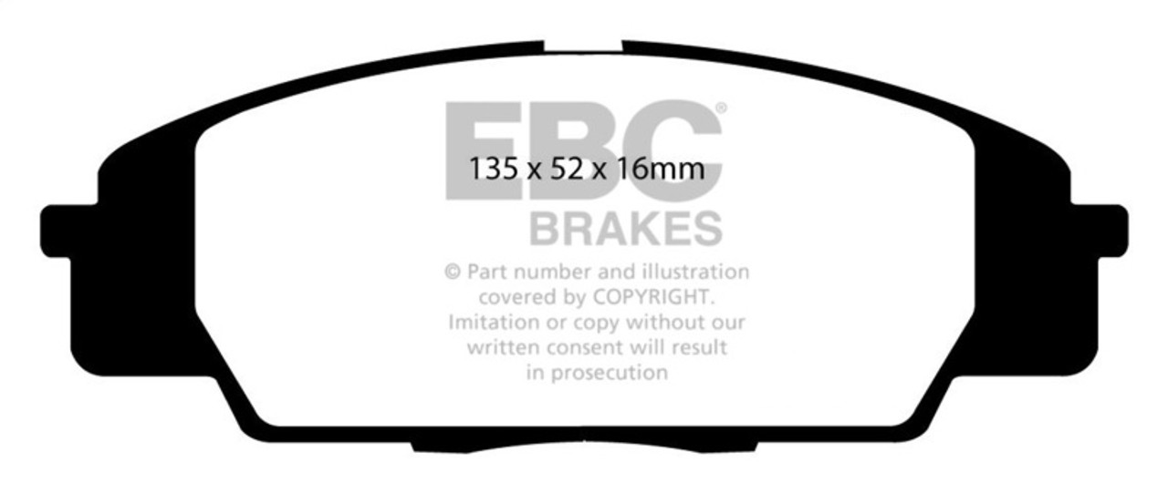 EBC 07-11 Acura CSX (Canada) 2.0 Type S Bluestuff Front Brake Pads