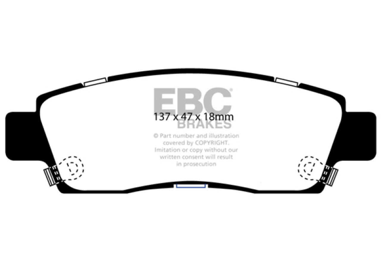 EBC 07+ Buick Enclave 3.6 Ultimax2 Rear Brake Pads