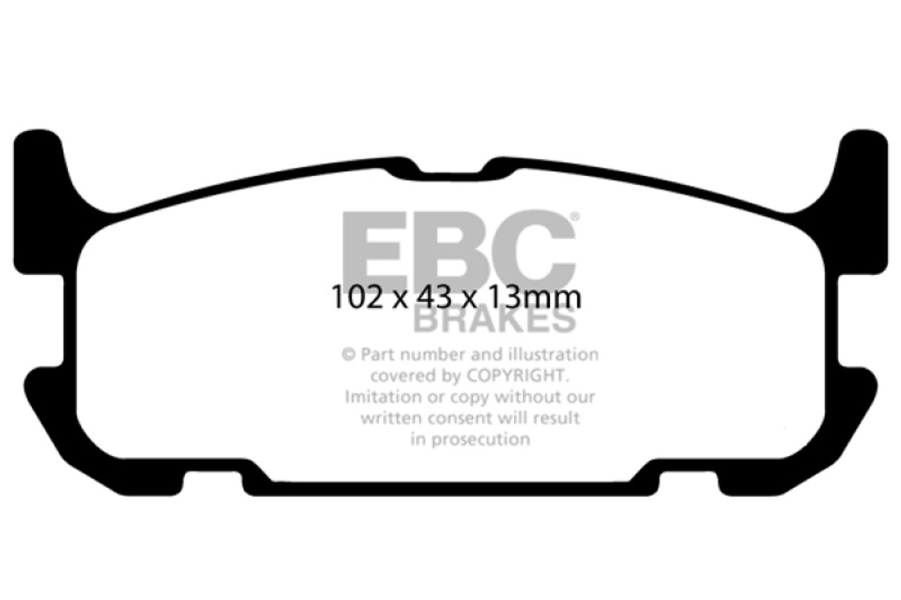 EBC 04-05 Mazda Miata MX5 1.8 (Sports Suspension) Yellowstuff Rear Brake Pads