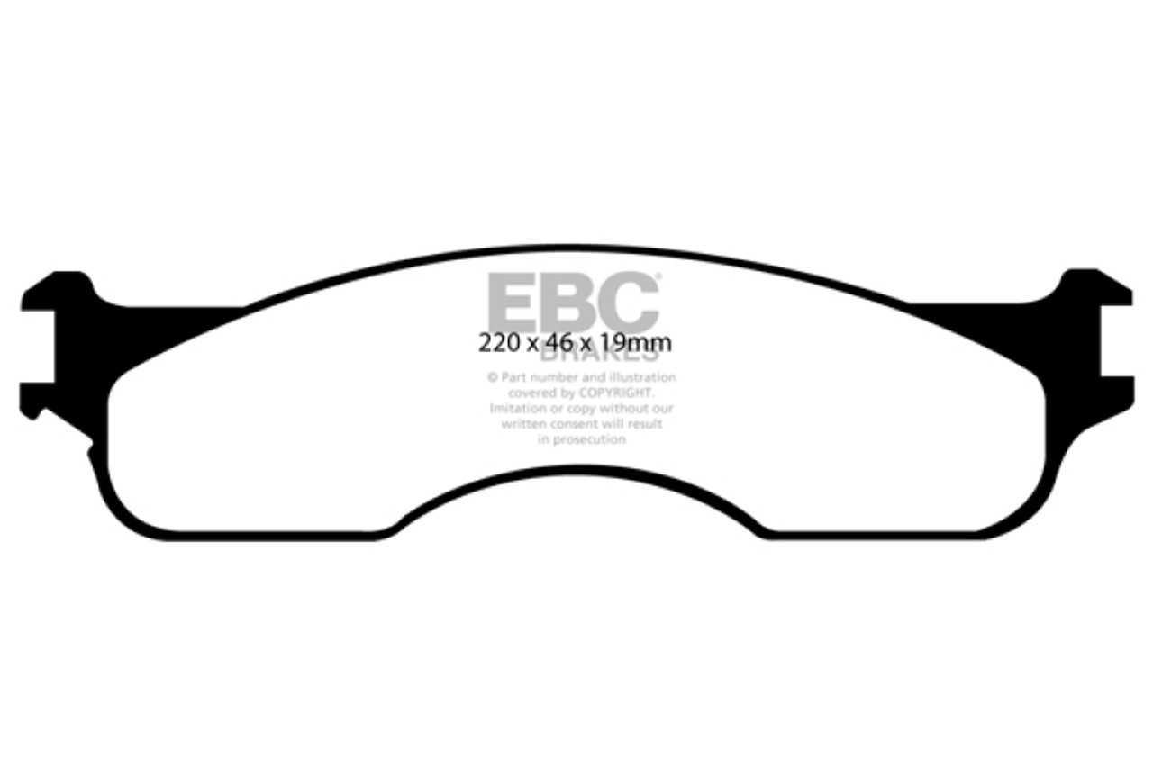 EBC 04 Dodge Ram SRT-10 8.3 Yellowstuff Front Brake Pads