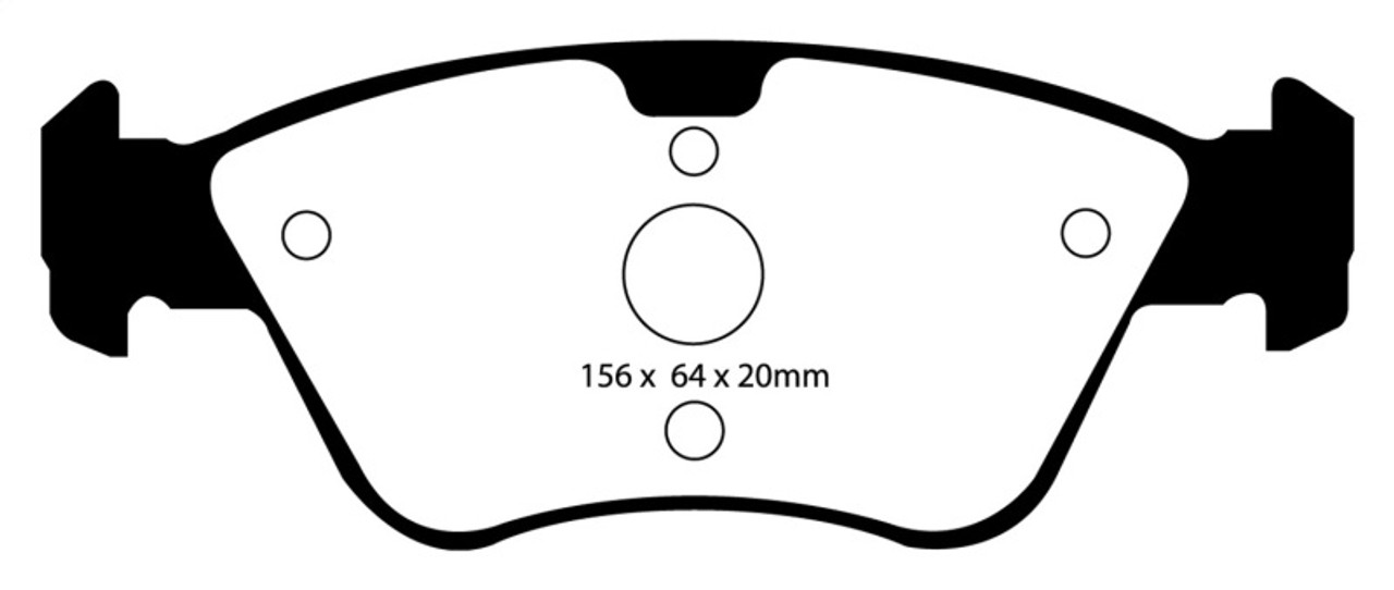 EBC 03-08 Chrysler Crossfire 3.2 Yellowstuff Front Brake Pads