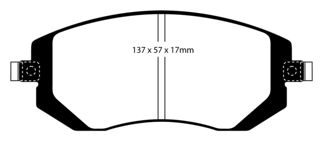 EBC 03-05 Subaru Impreza 2.0 Turbo WRX Bluestuff Front Brake Pads