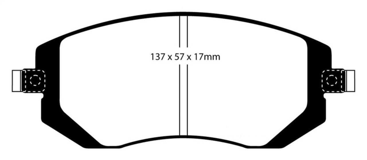 EBC 03-05 Subaru Impreza 2.0 Turbo WRX Bluestuff Front Brake Pads