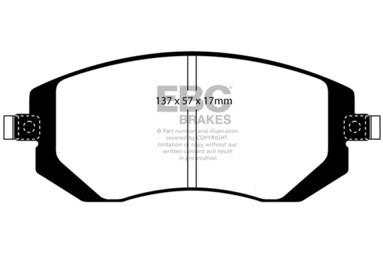EBC 03-05 Subaru Impreza 2.0 Turbo WRX Bluestuff Front Brake Pads