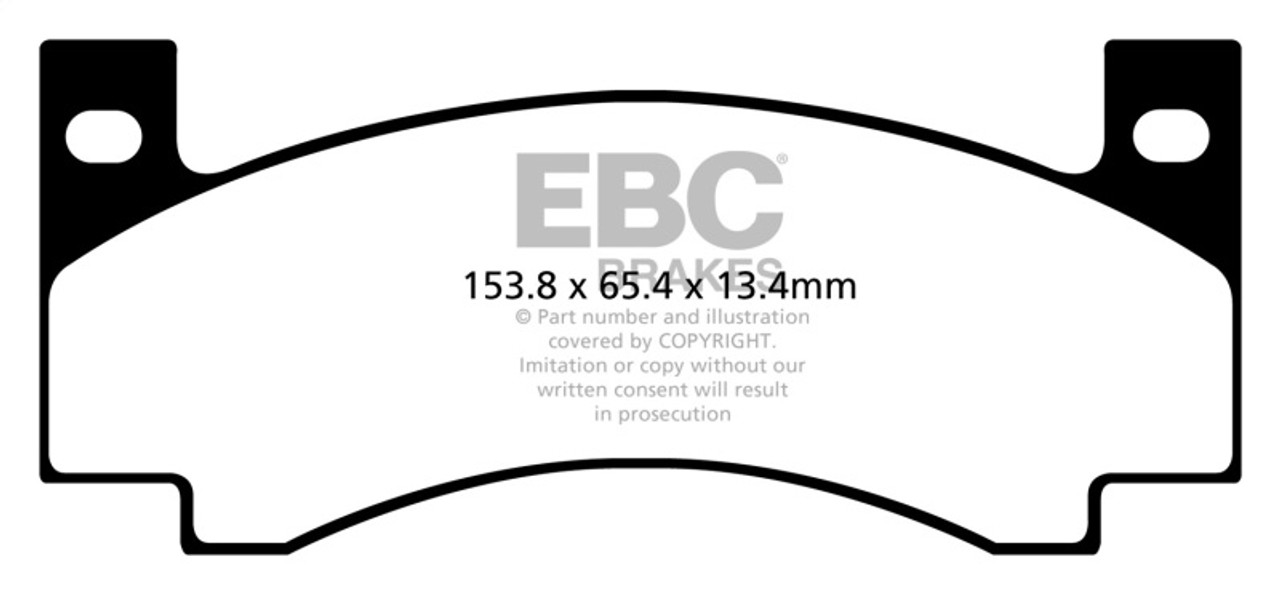 EBC 71-72 Amc Ambassador 4.2 Yellowstuff Front Brake Pads