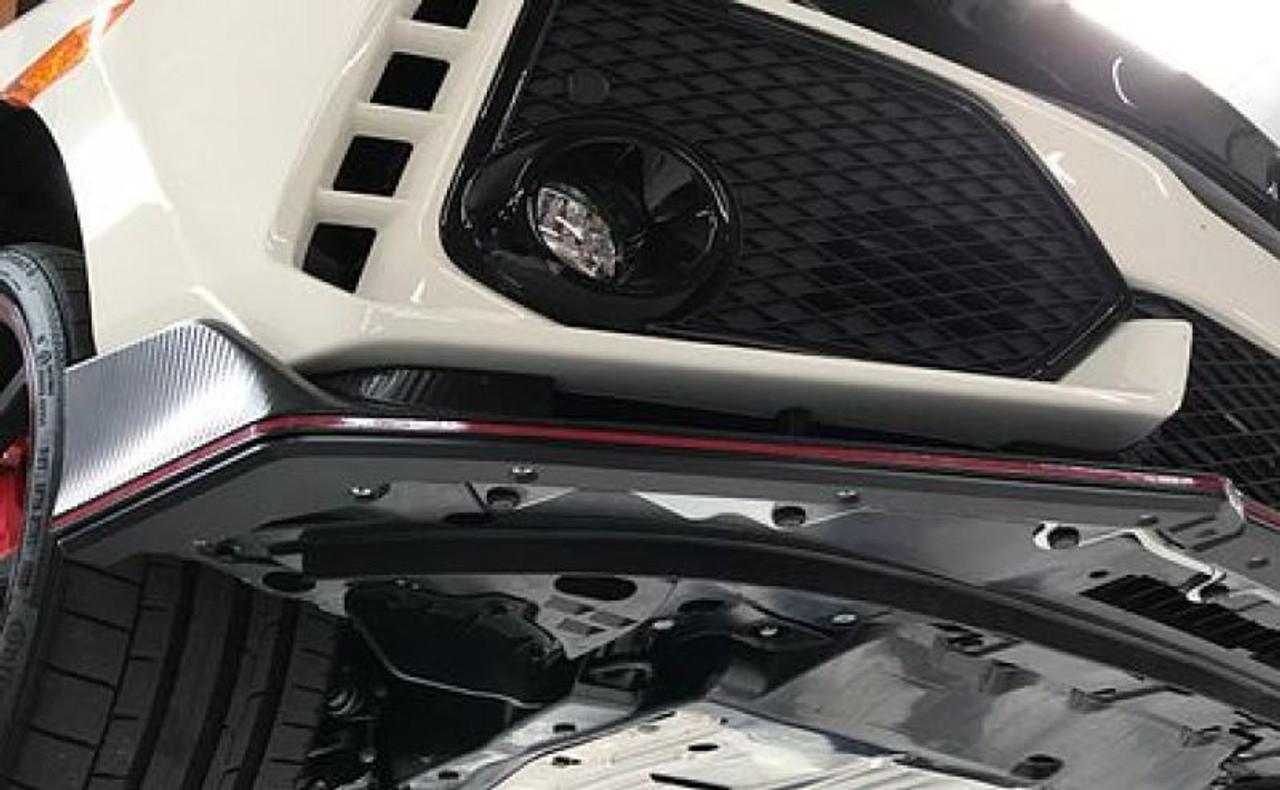 ProTEKt 18-19 Civic Type R Custom Fit Front Bumper Skid Plates