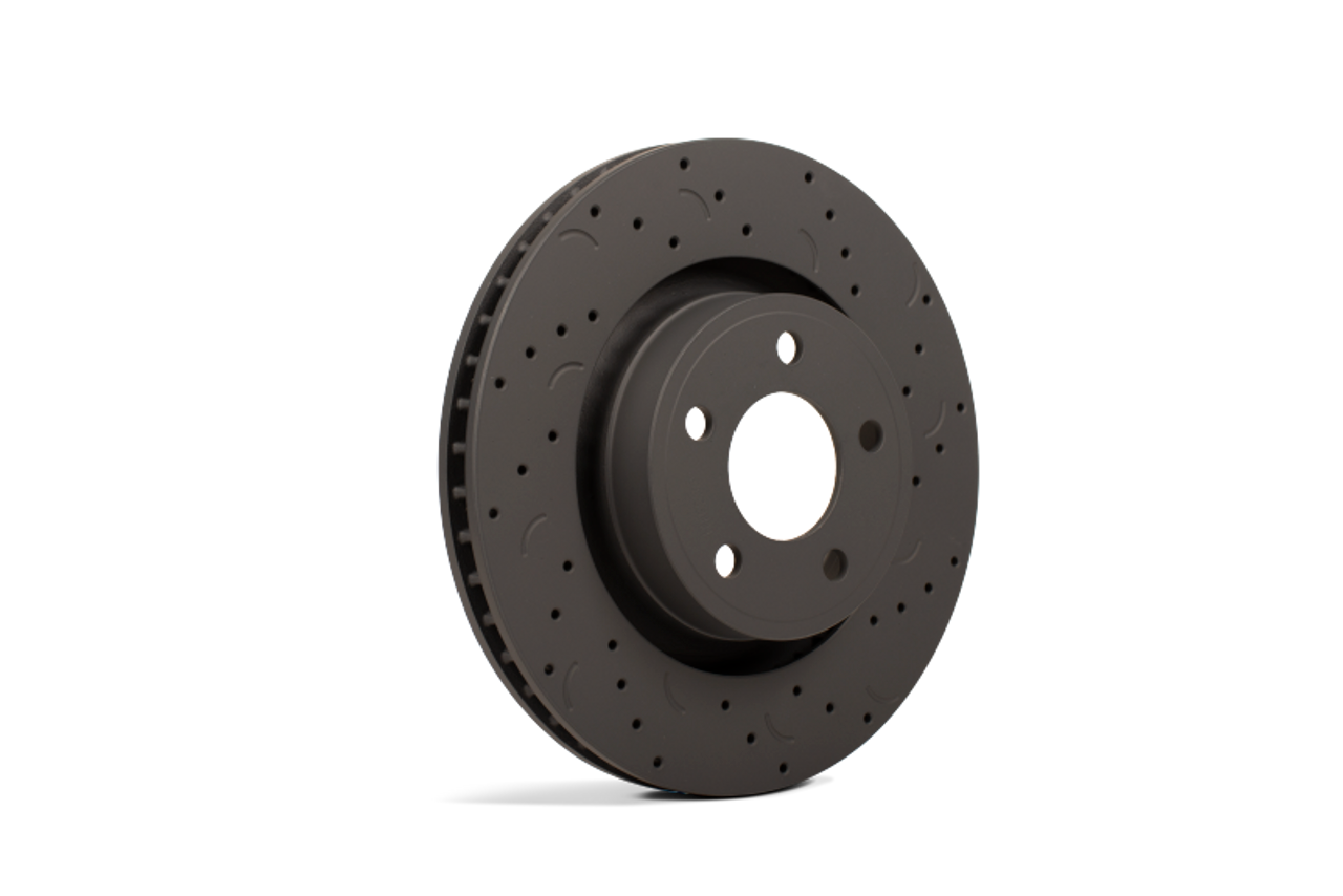 Hawk Talon 2011 Ford Fiesta Drilled and Slotted Front Brake Rotor Set