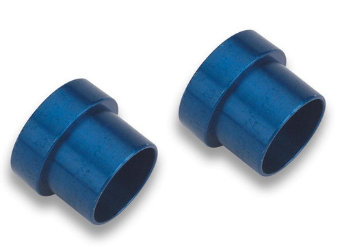 Earl's -6 AN Aluminum Tube Sleeve - Blue Anodized Lightweight Aluminum Construction. Available for Any Plumbing Situation And Many Custom Applications.