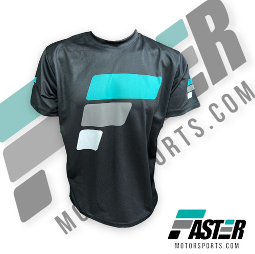 Faster Motorsports Civic Coupe Sublimation Black Shirt - Faster Motorsports