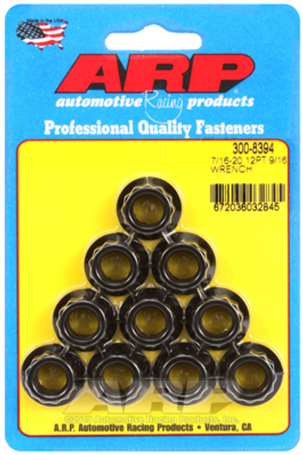 ARP 7/16inch-20 9/16inch Socket 12pt Nut Kit 10/Kits