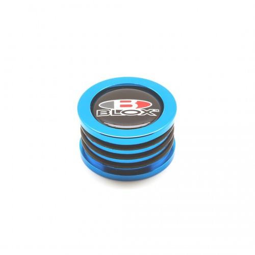 BLOX Racing Billet Honda Cam Seal - Blue (Version 2 w/ Logo Insert)