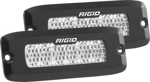 Rigid Industries SRQ2 - 60 Deg. Lens - White - Flush Mount - Set of 2