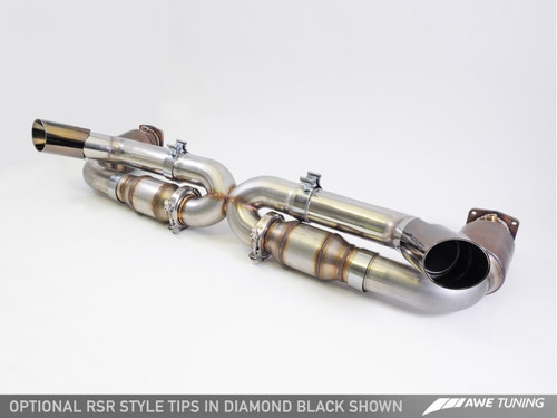 AWE Tuning Porsche 997.2TT Performance Exhaust Solution for OE Tips