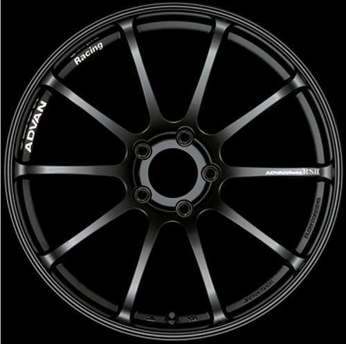 Advan RSII 17x9.5 +35 5-114.3 Semi Gloss Black Wheel